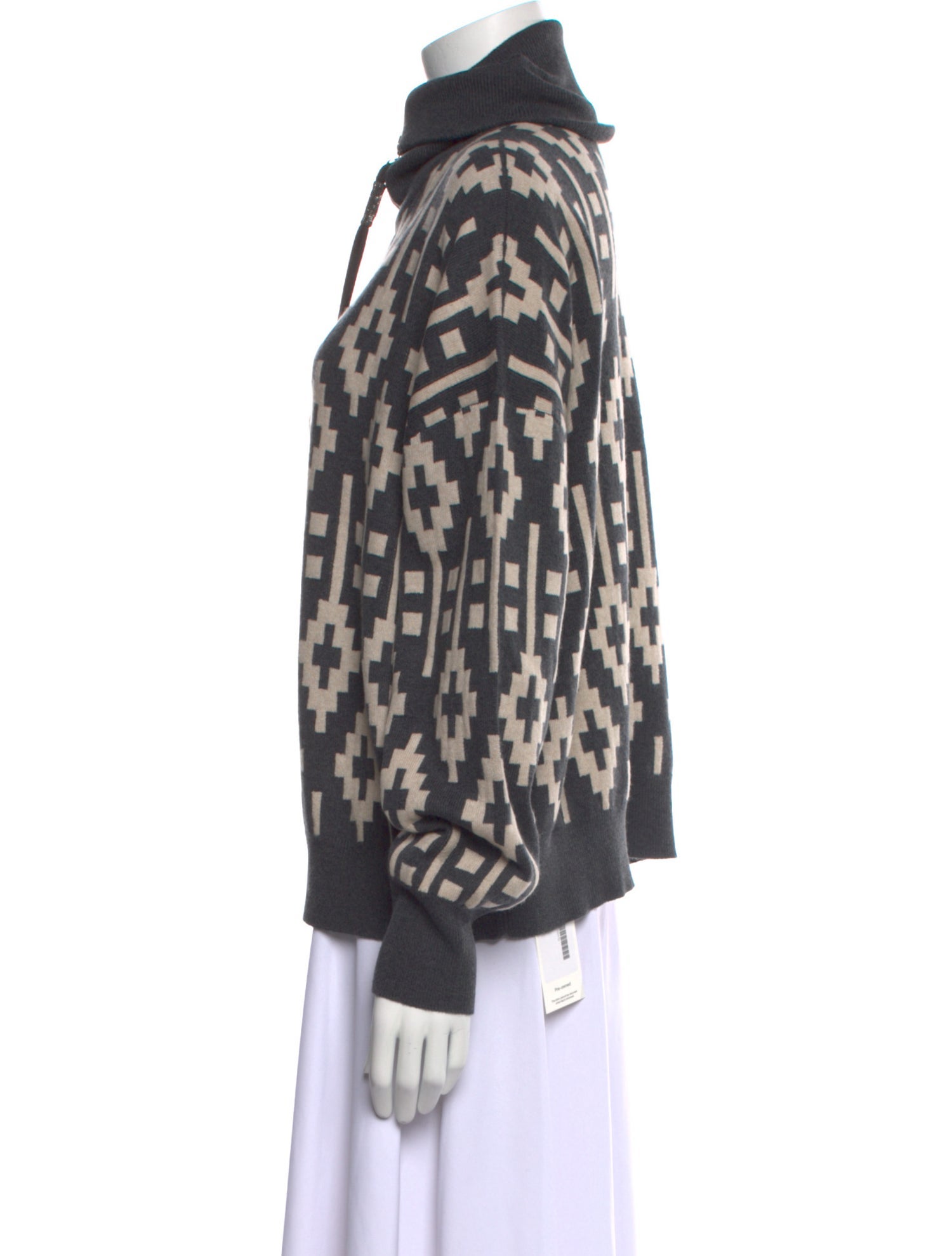 Brunello Cucinelli Virgin Wool Printed Sweater